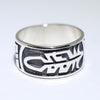 Silver Ring by Pat Tewawina- 13.5