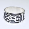 Silver Ring by Pat Tewawina- 13.5