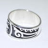Silver Ring by Pat Tewawina- 13.5