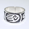 Silver Ring by Pat Tewawina- 11.5