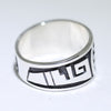 Silver Ring by Pat Tewawina- 11.5