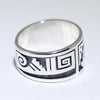 Silver Ring by Clifton Mowa- 10