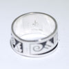 Silver Ring by Clifton Mowa- 10