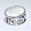 Silver Ring by Clifton Mowa- 10