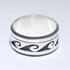 Silver Ring by Clifton Mowa- 10.5