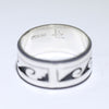 Silver Ring by Clifton Mowa- 10.5