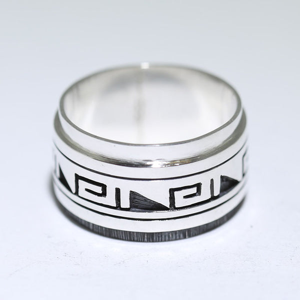 Clifton Move 19号 Hopi Ring Silver Ring by Clifton Mowa- 8.5 – Gallup Trading