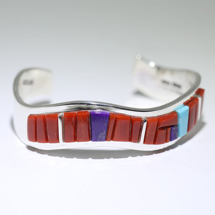 Inlay Bracelet by Edward Becenti 5-1/4
