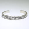 Silver Bracelet by Calvin Martinez 5-1/4"