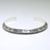 Silver Bracelet by Lyle Secatero 5-1/4"