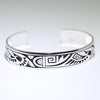 Silver Bracelet by Clifton Mowa 5-3/4"