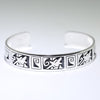 Silver Bracelet by Clifton Mowa 5-3/4"