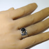 Onyx Ring by Arnold Goodluck- 7.5