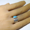 Blue Gem Ring by Arnold Goodluck- 9.5