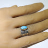 Blue Gem Ring by Arnold Goodluck- 7.5