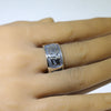 Silver Ring by Pat Tewawina- 13