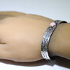 Pink Conch Bracelet by Arnold Goodluck 5-1/2"