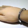 Silver Bracelet by Lyle Secatero 5-1/2"
