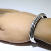 Silver Bracelet by Lyle Secatero 5-3/4"