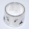 Silver Ring by Clifton Mowa- 12