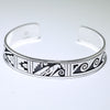 Silver Bracelet by Clifton Mowa 5-3/4"