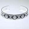 Silver Bracelet by Clifton Mowa 5-3/4"
