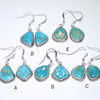 Blue Gem Earrings by Reva Goodluck