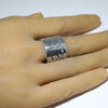 Silver Ring by Clifton Mowa- 12