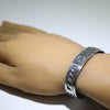 Silver Bracelet by Clifton Mowa 5-3/4"