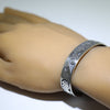 Silver Bracelet by Clifton Mowa 5-3/4"