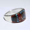 Inlay Ring by Erwin Tsosie- 11.5