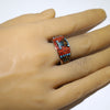 Inlay Ring by Erwin Tsosie- 11.5
