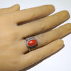 Coral Ring by Arnold Goodluck- 8.5