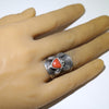 Coral Ring by Philander Begay- 7