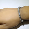 Silver Bracelet by Navajo 5-3/4"