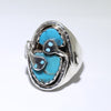 Sleeping Beauty Snake Ring by Effie Calavaza