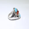 Sleeping Beauty Snake Ring by Effie Calavaza 11.5
