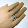 Inlay Ring by Patricia & Edward Becenti Size 8