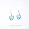 Turqouise heart earring