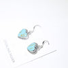 Turqouise heart earring