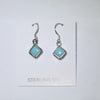 Turqouise diamond earring