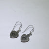 fire opal heart earrings