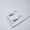 White opal earrings