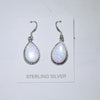 White opal earrings