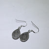 White opal earrings
