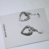 Sterling silver heart Earring