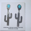 Sterling silver catcus Earring