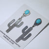 Sterling silver catcus Earring