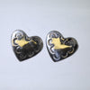 Heart earring by Navajo