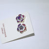 Inlay earring by Zuni